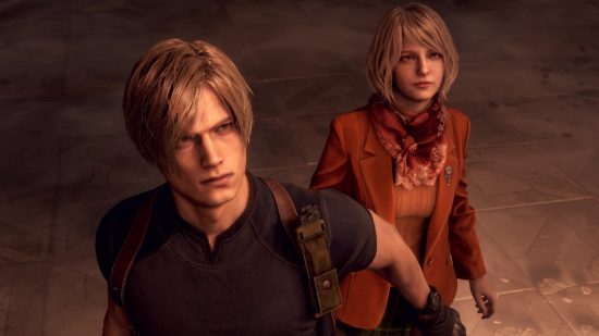 Resident Evil 4 Remake Review: Leon and Ashely can be seen